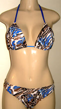 Load image into Gallery viewer, Tie halter triangle top bikinis
