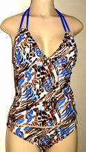 Load image into Gallery viewer, double string halter tankini swimsuit set
