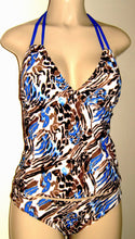 Load image into Gallery viewer, double string halter tankini swimsuit set