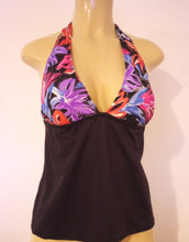 Load image into Gallery viewer, tie halter tankini swimwear tops