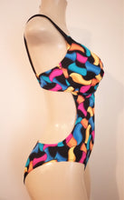 Load image into Gallery viewer, Cutaway Underwire Monokini Push Up One Piece Swimsuit