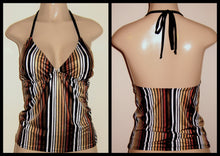 Load image into Gallery viewer, Tie Neck Triangle Tankini Top