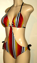 Load image into Gallery viewer, Triangle Top Monokini Swimsuits Tie Halter Neck Tie Back