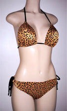 Load image into Gallery viewer, triangle top leopard bikinis