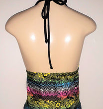 Load image into Gallery viewer, High Back Tankini Top Tie Halter Neck
