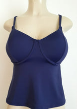 Load image into Gallery viewer, Underwire tankini for women. Plus size tankini tops