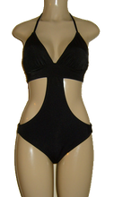 Load image into Gallery viewer, Triangle top rib band swimsuit monokini
