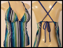 Load image into Gallery viewer, Open back tankini swimsuit tops