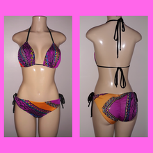Load image into Gallery viewer, Triangle swimwear tops women&#39;s. Scrunched butt swimwear bottoms
