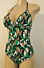 Load image into Gallery viewer, Tie Halter One Piece Swimsuit. Triangle Top Bathing Suit