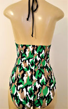 Load image into Gallery viewer, Tie halter one piece swimsuit