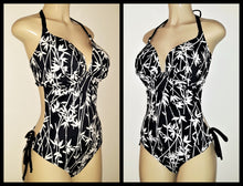 Load image into Gallery viewer, Tie halter push up one piece swimsuit