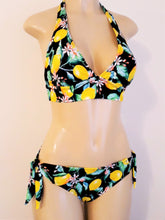 Load image into Gallery viewer, Tie back halter swimsuit top
