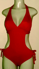 Load image into Gallery viewer, Halter monokini swimsuits
