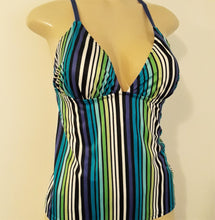 Load image into Gallery viewer, crossover back tankini swimwear tops