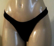 Load image into Gallery viewer, black bikini swimwear bottom
