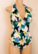 Load image into Gallery viewer, Women's gathered halter one piece swimsuits