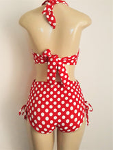 Load image into Gallery viewer, Tie back halter swimsuits