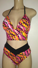 Load image into Gallery viewer, Short Triangle Tankini Swimwear and High Waist Crisscross Swimsuit Bottoms