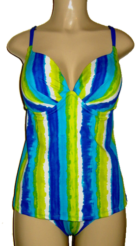 Push up tankini with open back and Timeless Bottom