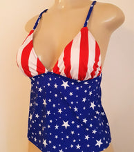 Load image into Gallery viewer, women's open back tankini swimsuits