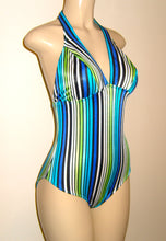 Load image into Gallery viewer, women&#39;s halter one piece bathing suits
