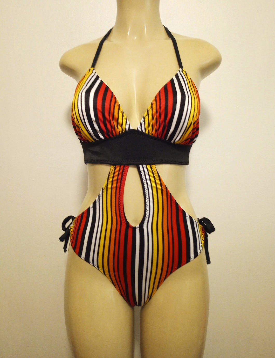 Triangle top monokini swimsuit