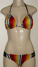 Load image into Gallery viewer, Women&#39;s Sliding Triangle Bikini Tops with Strappy Side Bikini Bottoms
