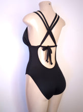 Load image into Gallery viewer, double string one piece swimsuit lower back
