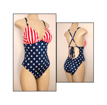 Load image into Gallery viewer, Crossover Back One Piece Swimsuit Women
