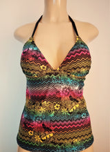 Load image into Gallery viewer, Tie Back Triangle Tankini Top Halter Neck
