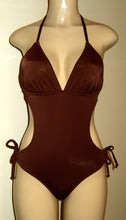 Load image into Gallery viewer, halter neck monokini swimsuits
