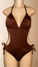 Load image into Gallery viewer, Tie Back Halter One Piece Swimsuit
