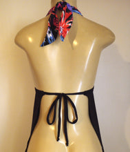 Load image into Gallery viewer, Tie Halter Tankini Tops. Open Apron Back Swimwear
