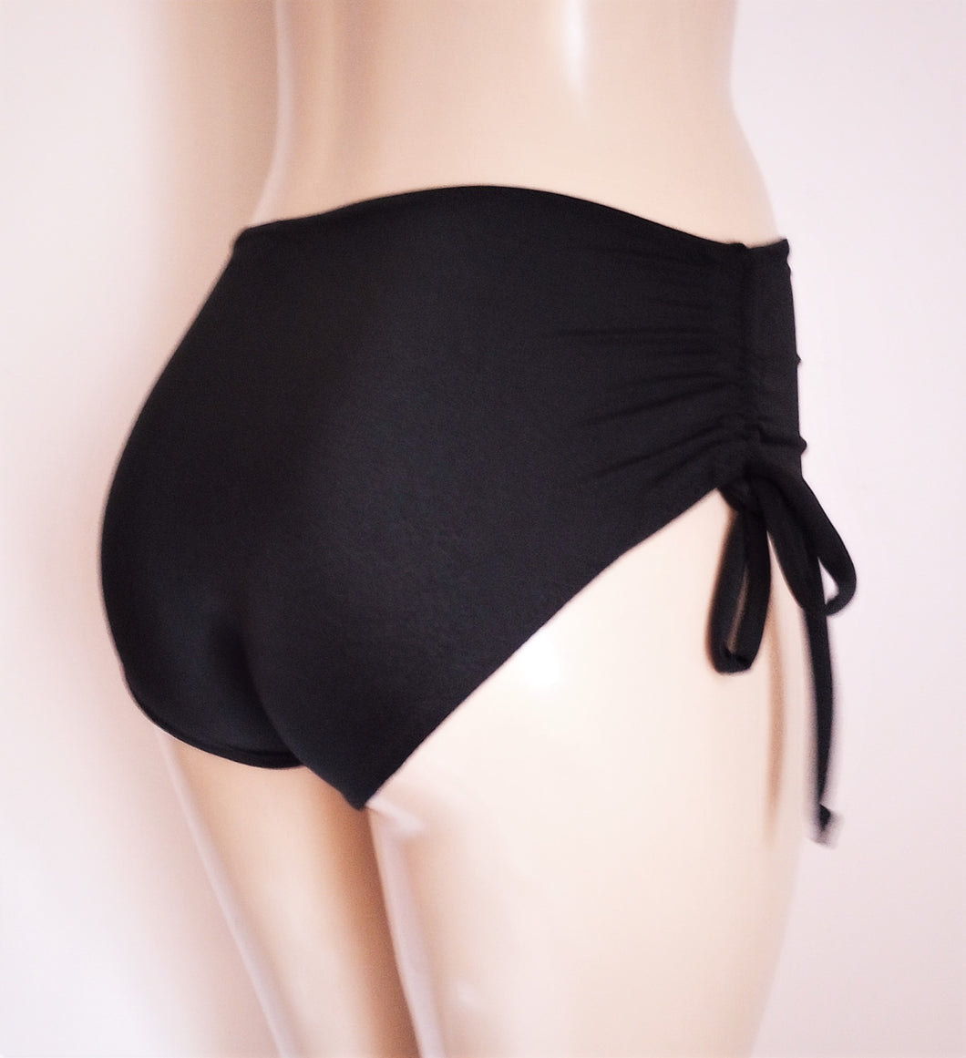 adjustable string side bikini bottom
