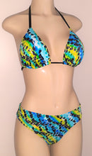 Load image into Gallery viewer, halter triangle bikini top and timeless bikini bottom
