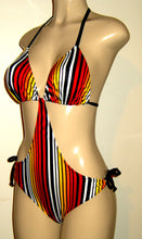 Load image into Gallery viewer, Triangle Top Monokini Swimsuits Tie Halter Neck Tie Back
