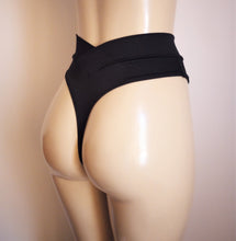 Load image into Gallery viewer, Crisscross waistband thong bikini bottom

