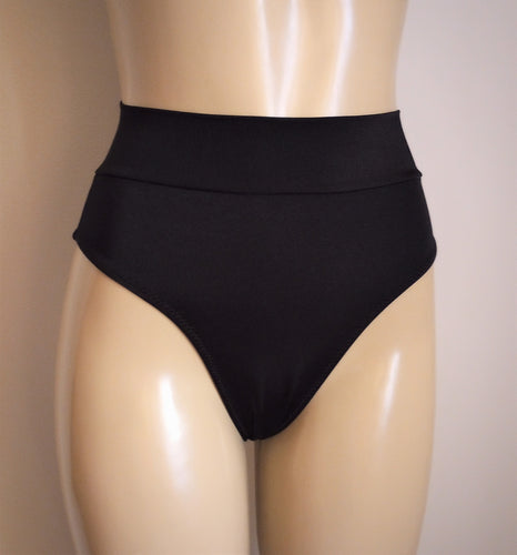 High waist banded bikini bottom