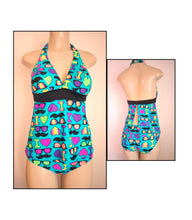 Load image into Gallery viewer, Open back halter tankini tops
