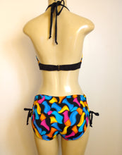 Load image into Gallery viewer, Tie Halter Bikini Top and Drawstring Adjustable Bikini Bottom
