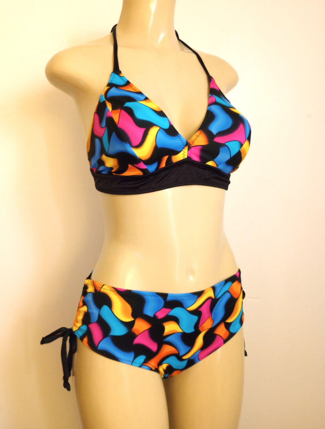 Halter tie neck bikinis
