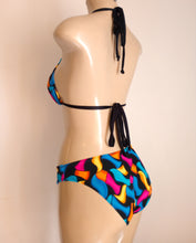 Load image into Gallery viewer, triangle bikini top and fuller rear low-rise bikini bottom
