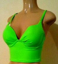 Load image into Gallery viewer, Underwire push up tankini tops
