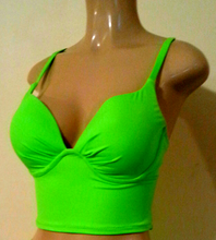 Load image into Gallery viewer, Short or Long Tankini Tops. Underwire Tankinis with Custom Length

