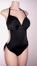 Load image into Gallery viewer, Underwire monokini one pieces. Cutaway push up bathing suit.
