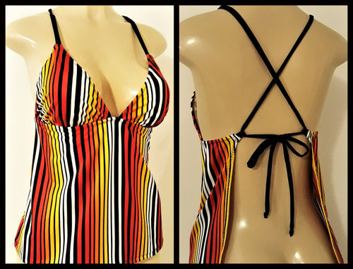 apron tie back tankinis