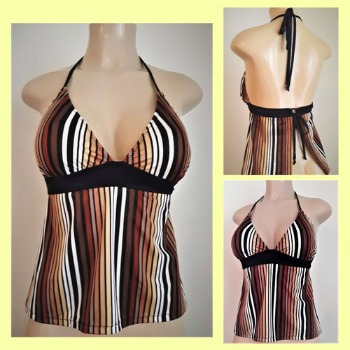 Tie back tankini tops