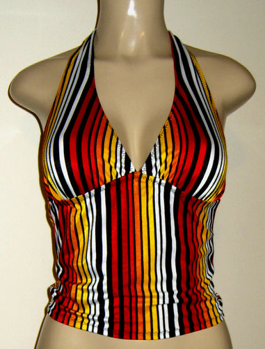 Gathered Halter Tankini Tops. Women's Tie Neck Tankini Swimwear