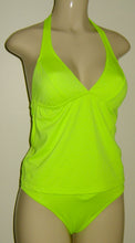 Load image into Gallery viewer, Seamed Halter Tankini and Crisscross Bottom
